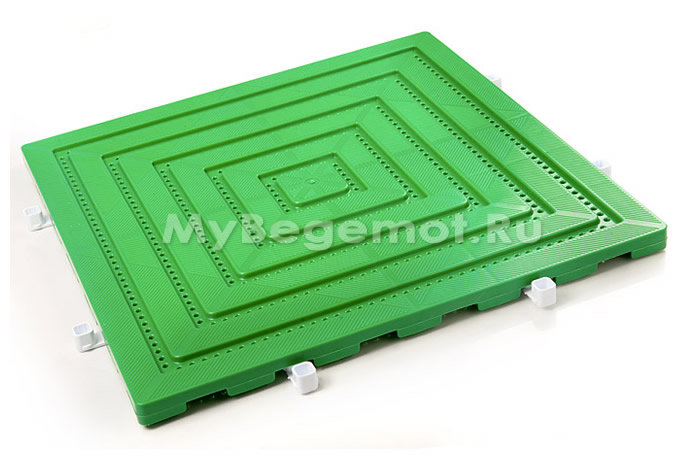 Пластиковая уличная модульная плитка ECOPLAST, зеленая