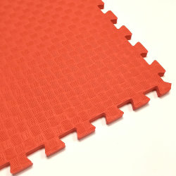 Мягкий пол, коврики-пазлы 100х100x1.4 см, красные