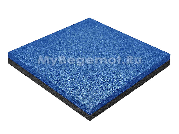 Резиновая плитка M-KORT STANDART, 500x500х50 мм, синяя