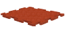 Резиновая плитка на пазлах RUBBLEX PUZZLE 1000х1000х25 мм, терракот