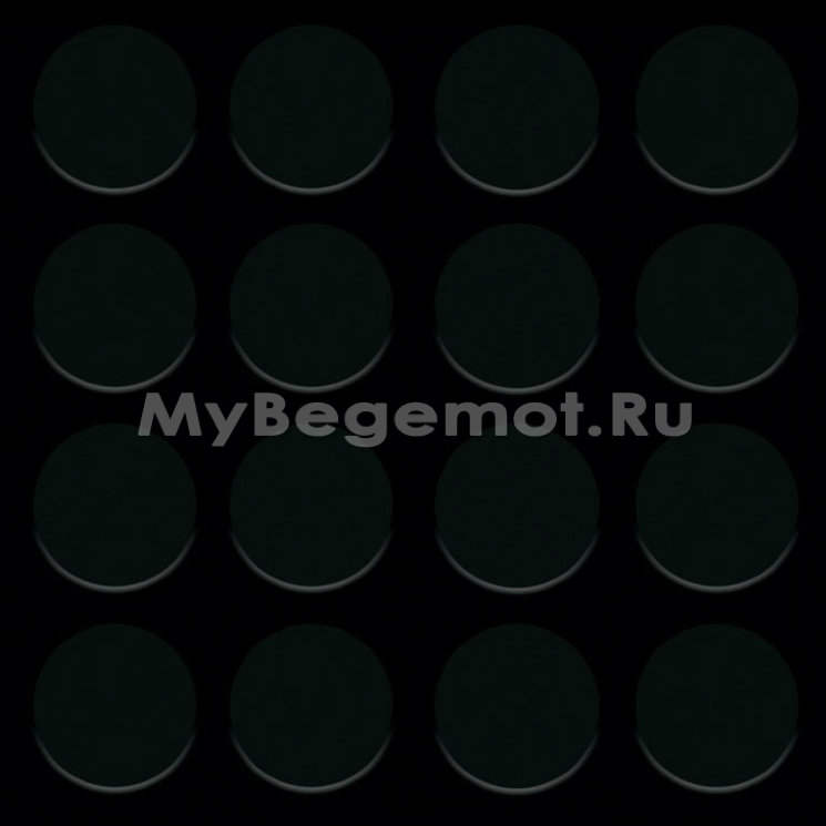 Резиновая дорожка, рулонная резина ТЭП "Монетка" 1.0*10.0 м, черный