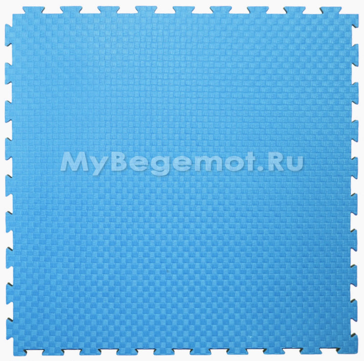 Будо-маты, спортивные маты ЭВА EC 100х100x2.5 см, сине-голубые